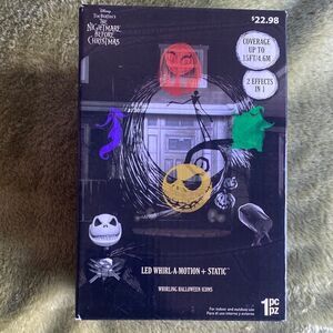 Disney Nightmare Before Christmas LED Whirl-A-Motion with Red, Green, Purple